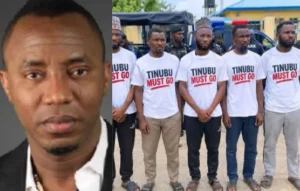 Omoyele sowore Condemns Arrest Of Five Men Over ‘Tinubu Must Go’ Shirts In Borno