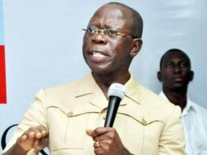 You Have No Right To Interrupt Me, You Must Have Patience To Listen To My Answer – Oshiomhole Blasts Rufai On Live TV